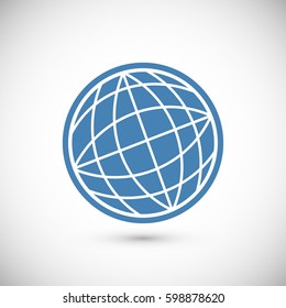 Globe Icon, vector best flat icon, EPS