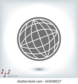 Globe Icon, vector best flat icon, EPS