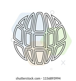 Globe icon vector can be used as png, Globe