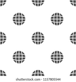 globe icon vector, can be used for web and mobile design seamless pattern