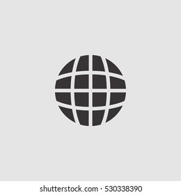 globe icon vector, can be used for web and mobile design