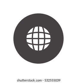 globe icon vector, can be used for web and mobile design