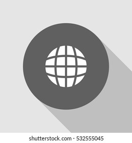 globe icon vector, can be used for web and mobile design