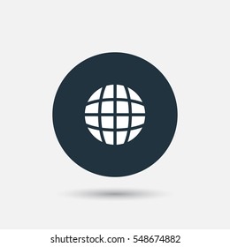 globe icon vector, can be used for web and mobile design