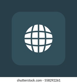 globe icon vector, can be used for web and mobile design.