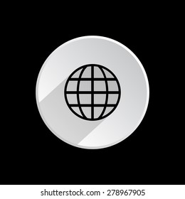 Globe. icon. vector design