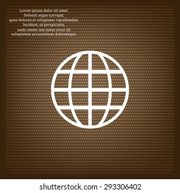 Globe. icon. vector design