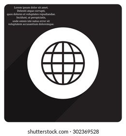 Globe. icon. vector design