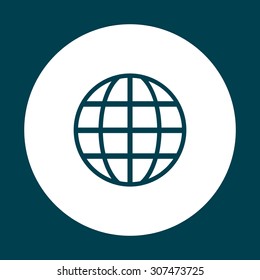 Globe. icon. vector design