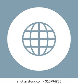 Globe. icon. vector design