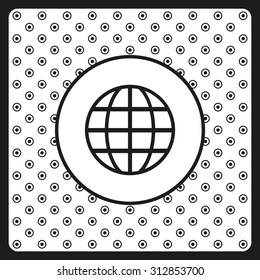 Globe. icon. vector design