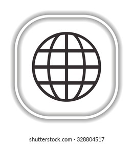 Globe. icon. vector design