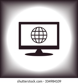 Globe. icon. vector design