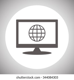 Globe. icon. vector design