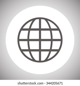 Globe. icon. vector design