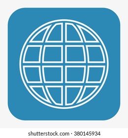 Globe. icon. vector design