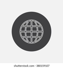 Globe. icon. vector design
