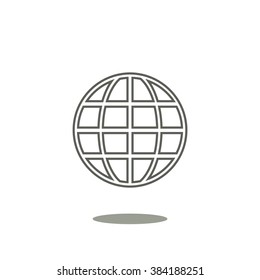 Globe. icon. vector design