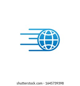 Globe icon vector design illustration. Globe vector illustration for website, mobile, graphic elements, logo, app, UI. Globe icon isolated on white background.
