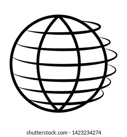 Globe icon vector design template