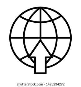 Globe icon vector design template