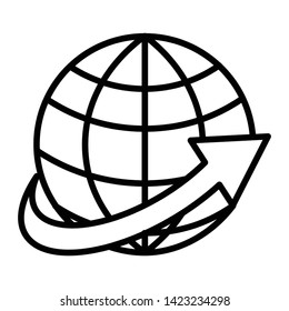 Globe icon vector design template
