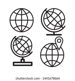 globe icon vector design template