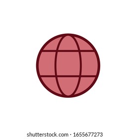 Globe icon vector design template