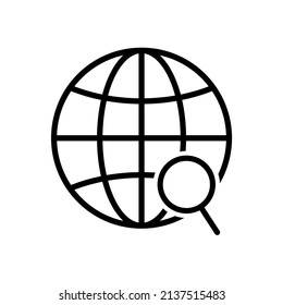 globe icon vector design template simple and clean
