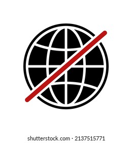 globe icon vector design template simple and clean