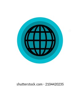 globe icon vector design templates white on background
