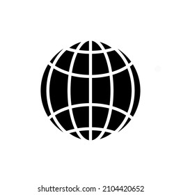 globe icon vector design templates white on background