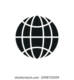 Globe icon vector design templates simple and modern concept