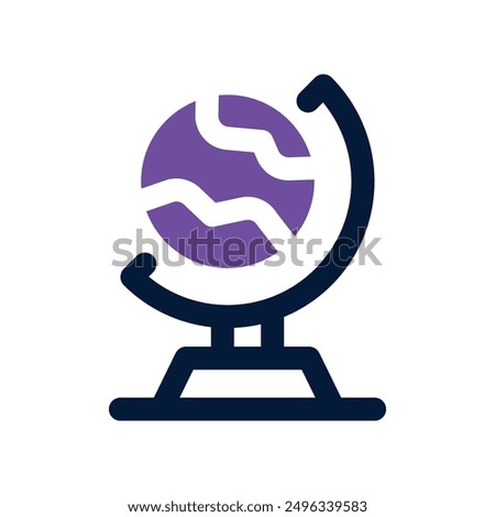 globe icon. vector dual tone icon for your website, mobile, presentation, and logo design.