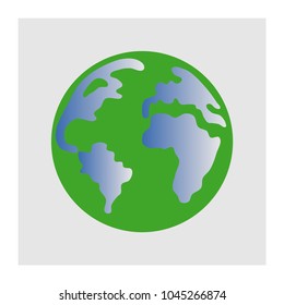globe icon vector. earth icon