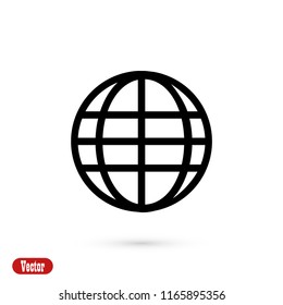 globe icon vector, 

Vector EPS 10 illustration style