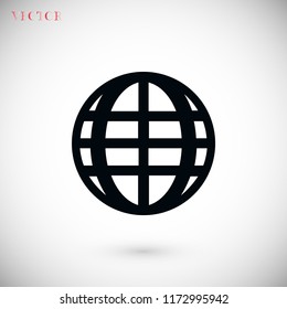 globe icon vector, 

Vector EPS 10 illustration style