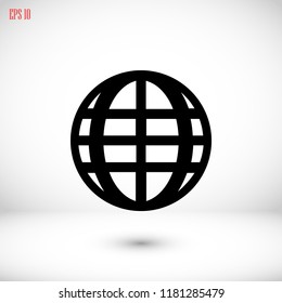 globe icon vector, 

Vector EPS 10 illustration style