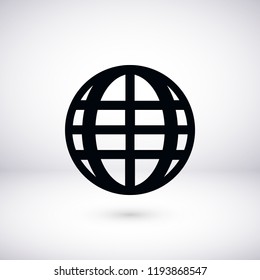 globe icon vector, 

Vector EPS 10 illustration style