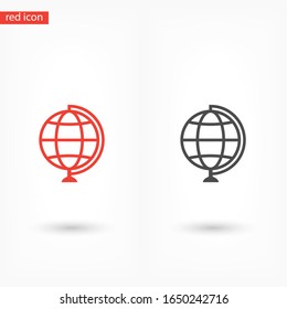 Globe icon Vector Eps 10 Lorem Ipsum Flat Design globe planet map vector