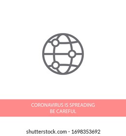 Globe icon Vector Eps 10 Lorem Ipsum Flat Design globe planet map vector