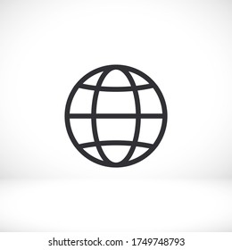 Globe icon Vector Eps 10 Lorem Ipsum Flat Design  globe planet map vector