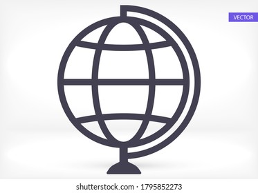 Globe icon Vector Eps 10 Lorem Ipsum Flat Design  globe planet map vector