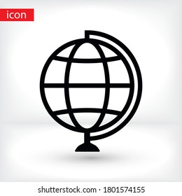 Globe icon Vector Eps 10 Lorem Ipsum Flat Design  globe planet map vector