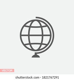 Globe icon Vector Eps 10 Lorem Ipsum Flat Design  globe planet map vector
