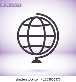 Globe icon Vector Eps 10 Lorem Ipsum Flat Design  globe planet map vector