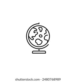 Icono de globo Vector. VECTOR EPS 10 editable