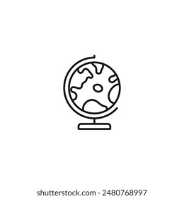 Globe icon vector. EPS 10 editable vector
