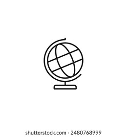 Globe icon vector. EPS 10 editable vector