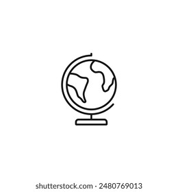 Globe icon vector. EPS 10 editable vector